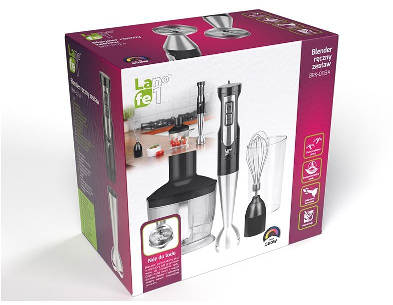Blender ręczny LAFE BRK-003A 800 W z akcesoriami - zdjecie 8