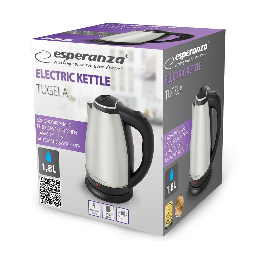 Czajnik elektryczny Esperanza Tugela 1,8 l inox - zdjecie 2