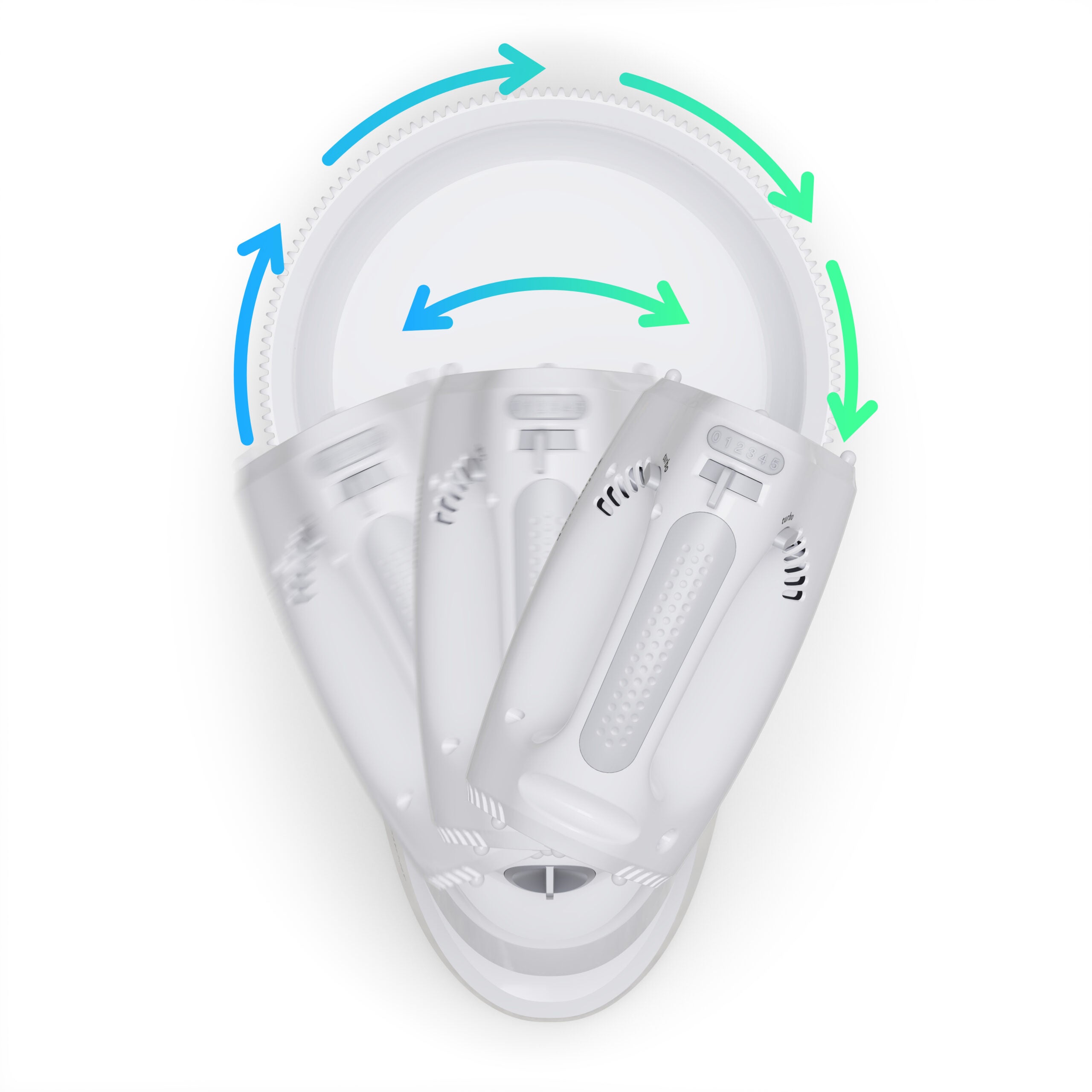 Mikser ręczny z 2 misami 451.66 SMAPP Biały – kuxaro 3