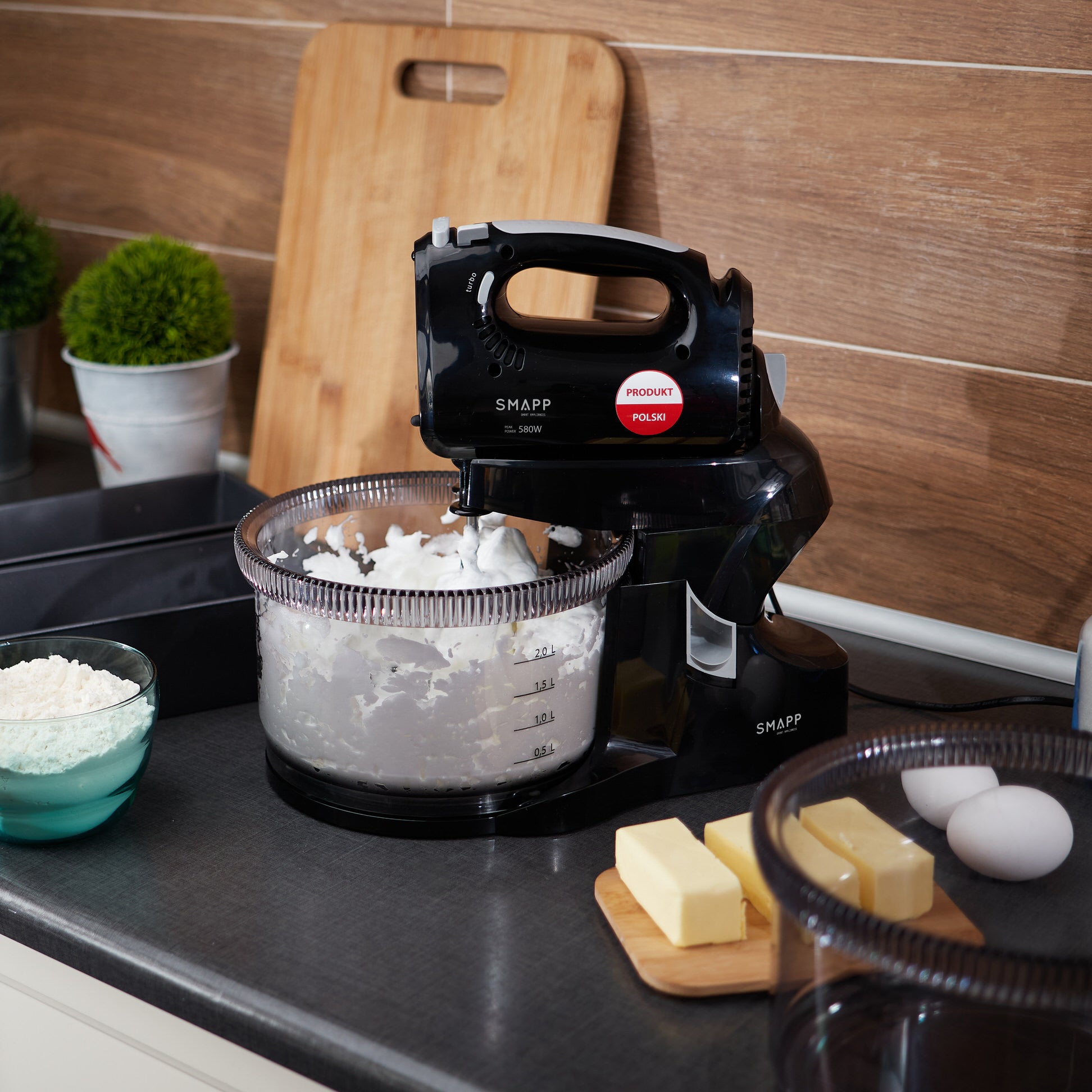 Mikser ręczny z misą 451.8 SMAPP Czarny – kuxaro 4