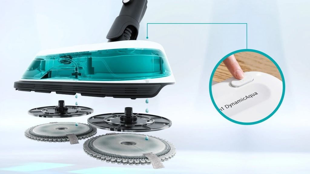 Odkurzacz pionowy myjący 2w1 Bosch Unlimited 7 ProHygienic Aqua BCS71HYG1, biały - zdjecie 5