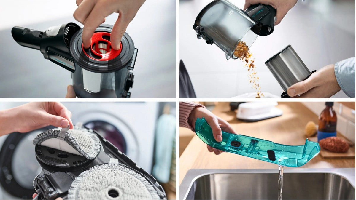 Odkurzacz pionowy myjący 2w1 Bosch Unlimited 7 ProHygienic Aqua BCS71HYG1, biały - zdjecie 13