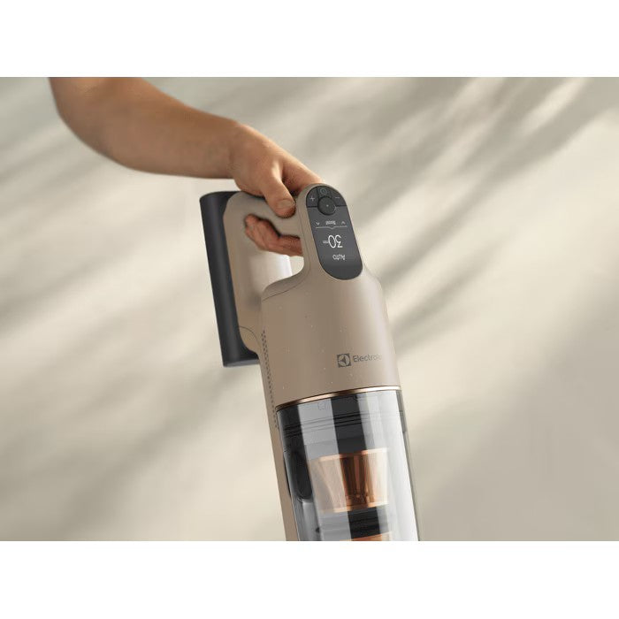 Odkurzacz pionowy bezprzewodowy Electrolux EP91UB21WB, beżowy - zdjecie 2