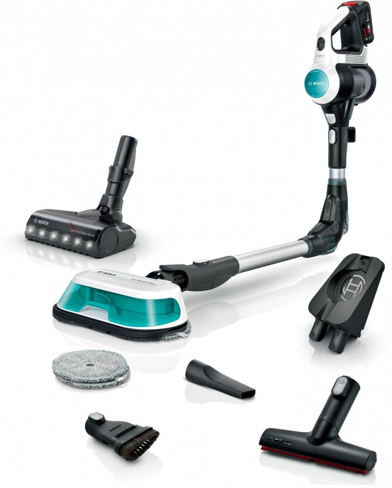 Odkurzacz pionowy myjący 2w1 Bosch Unlimited 7 ProHygienic Aqua BCS71HYG1, biały - zdjecie 1